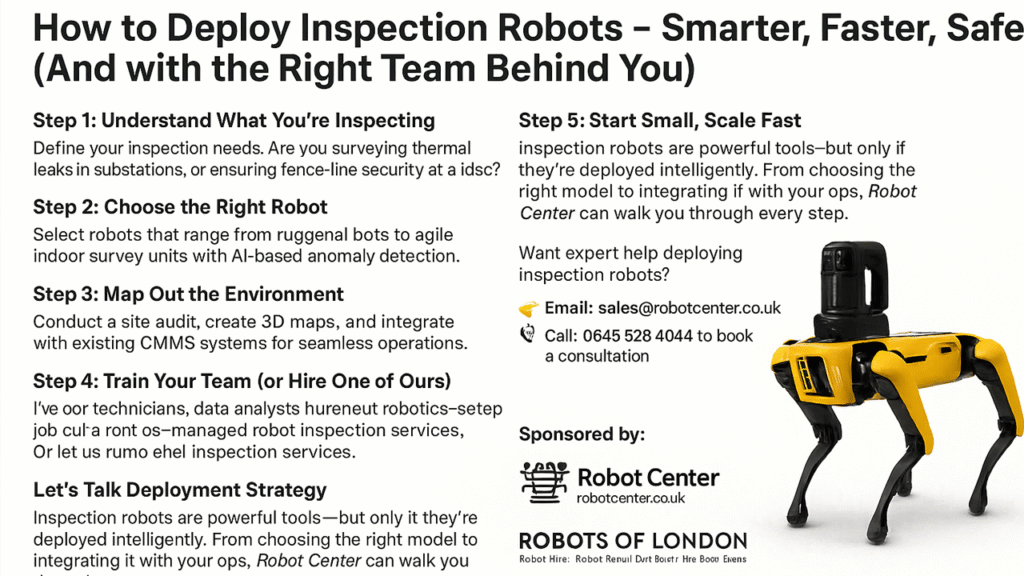 How to Deploy Inspection Robots – Smarter, Faster, Safer (And with the Right Team Behind You)