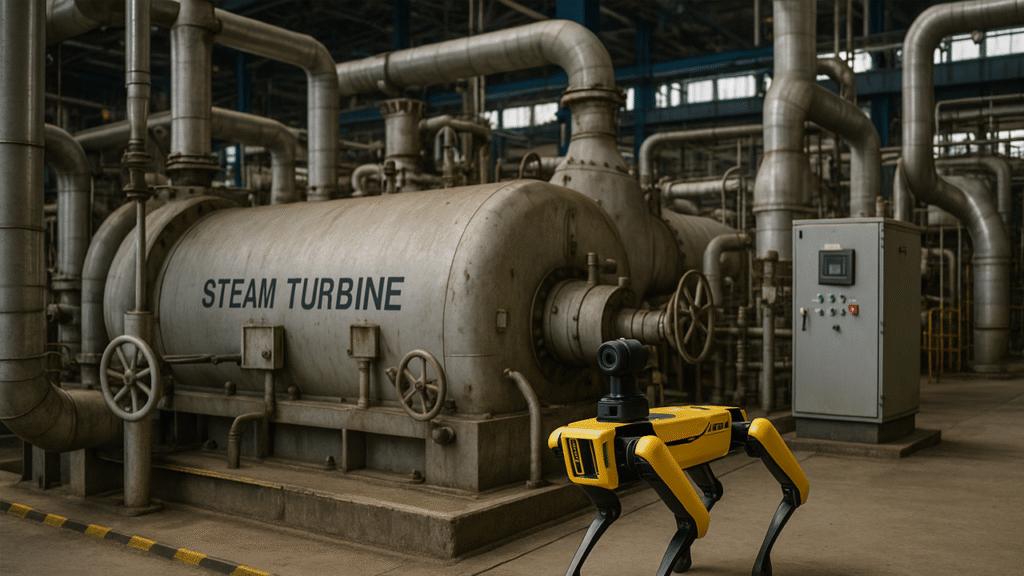 Reducing Downtime in Power Plants with Autonomous Robots