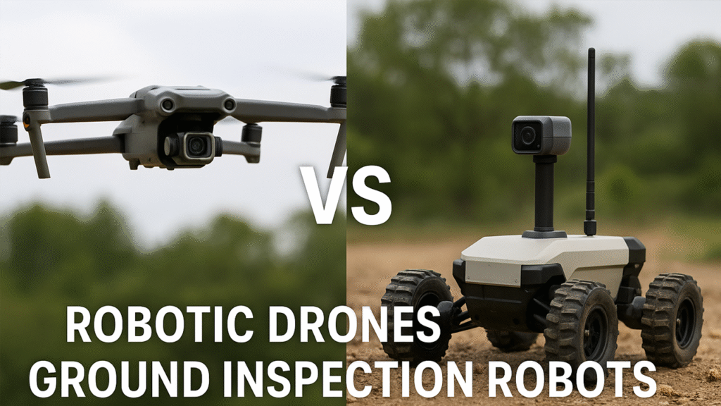 Robotic Drones vs Ground Inspection Robots - Which should You Choose?