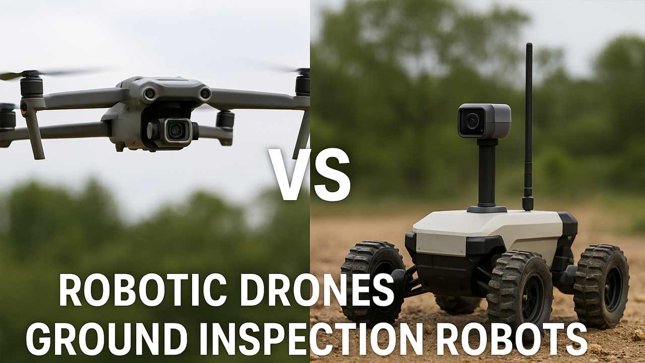 Robotic Drones vs Ground Inspection Robots - Which should You Choose?