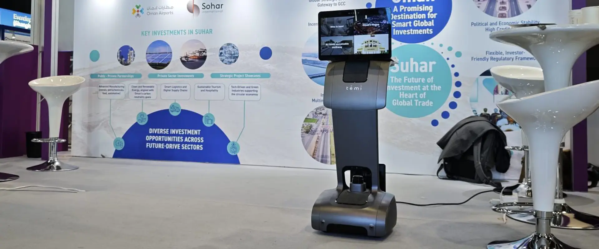 Temi robot Hire UK – service robot for business, healthcare and events