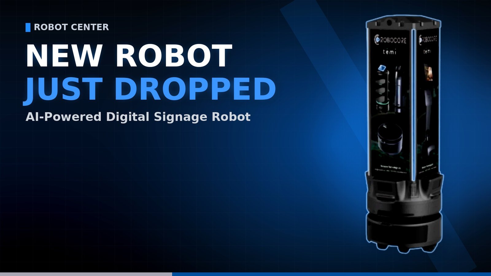 Introducing temi Fourcast: Robot Center’s New AI-Powered Digital Signage Robot